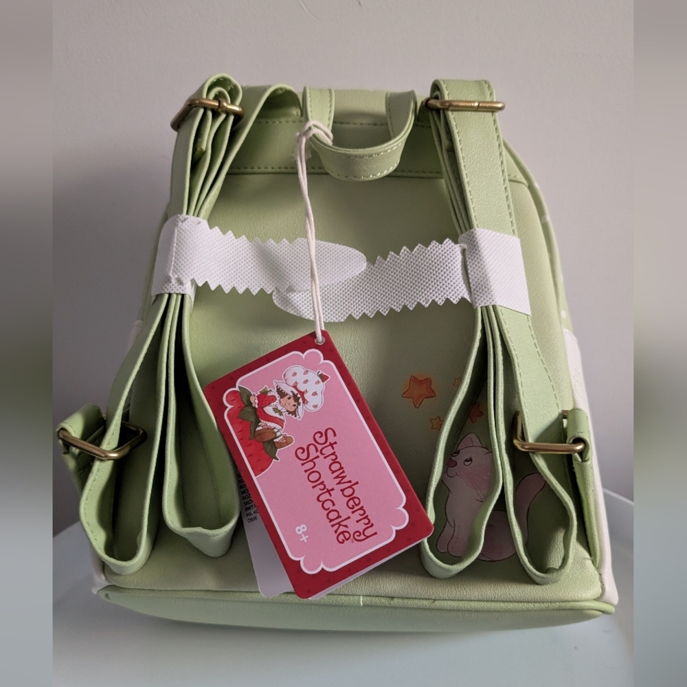 Loungefly Strawberry Shortcake Slumber Party Mini Backpack  and wallet - Picture 4 of 9
